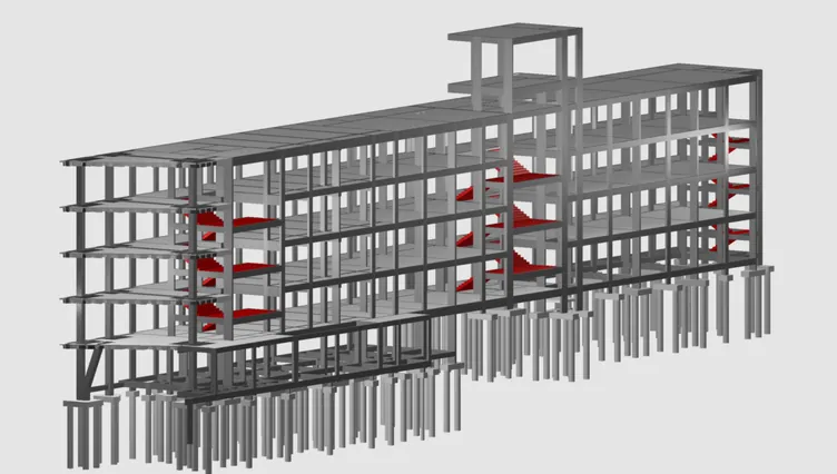 Modelo estrutural tridimensional apresentado pela Harea